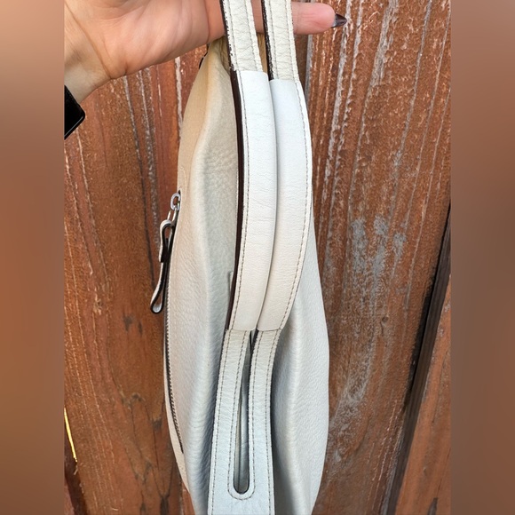 🦢Vintage Coach Hobo White Pebbled Leather Shoulder Bag 1429 🦢 - Picture 7 of 12